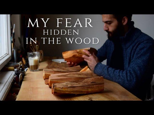 Carving this Log of Wood Made me find a Deep Fear from The Past  – Cozy ASMR Carving Session #5