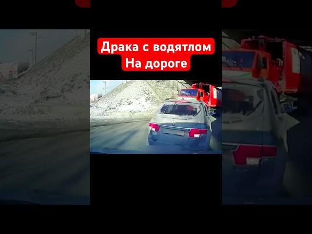 Драка с водятлом на дороге