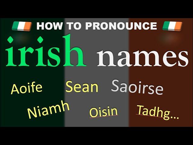 How to Pronounce Irish Names ️ | Saoirse, Aoife, Niamh... Pronunciation Guide