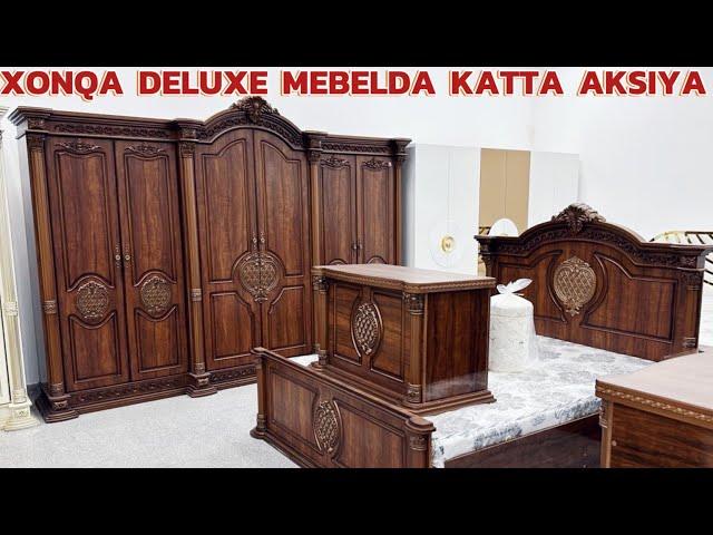 DELUXE MEBELDA KATTA AKSIYA VA SKIDKA XOXLAGAN TURDAGI MEBEL+PLISOS+PASUDA NABOR