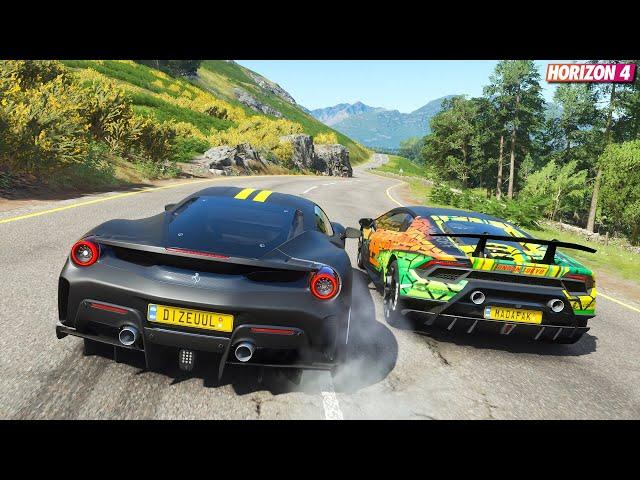 Forza Horizon 4 - Ferrari 488 Pista | Goliath Race Gameplay