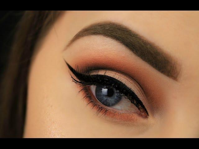 How To: Make Blue Eyes Pop! | Orange Smokey Eye