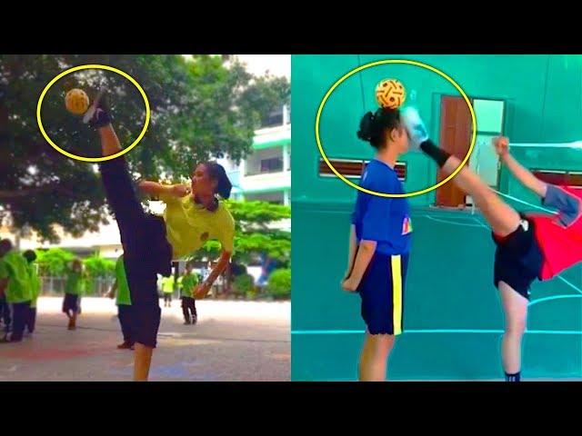 10 อันดับ ทักษะระดับเซียน vs ซ้อม ในกีฬาตะกร้อ | TOP10 Funny Sepak Takraw Skills Fails & Mistakes