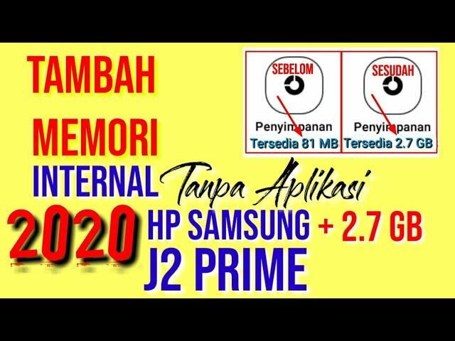 Cara menambah memori internal samsung j2 prime | cara menambah memori ram Samsung J2 prime