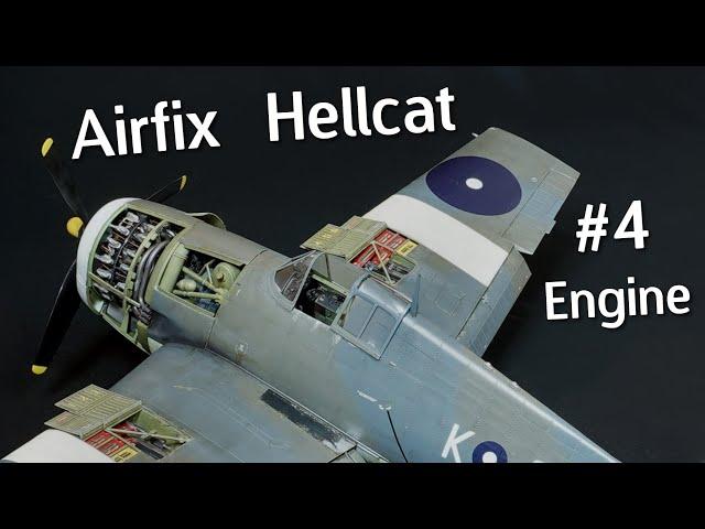 Supersize 1/24 Airfix Grumman F6F-5 Hellcat Build & Review! Engine Construction - Part 5