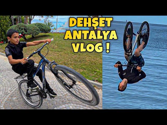 İLK DEFA BİSİKLETLE ANTALYAYA GİTTİM ! RAMPADAN DENİZE UÇUŞLAR VLOG