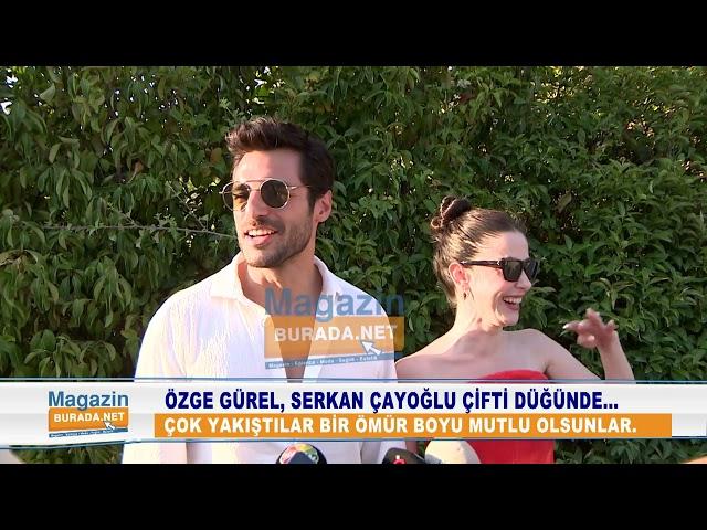 Özge Gürel, Serkan Çayoğlu çifti Ahmet Kural ile Gizem Çağla Şahin'in düğününe katıldı...