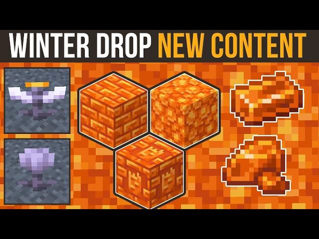 Minecraft Winter Drop | Resin Blocks, Eyeblossom & More!