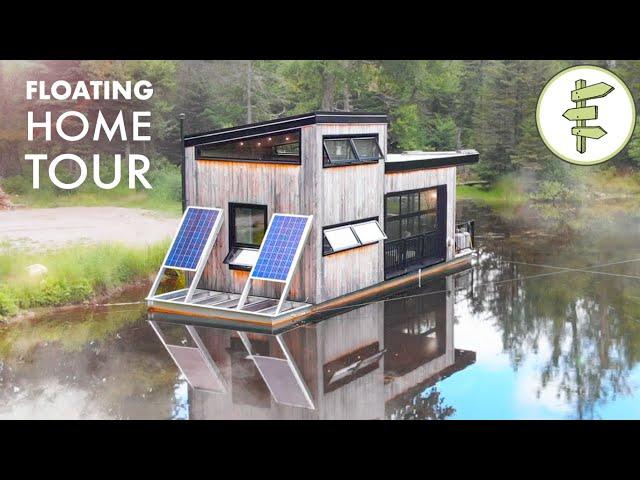 Wow! This Tiny Off-Grid Floating Home is an Absolute Dream! FULL TOUR