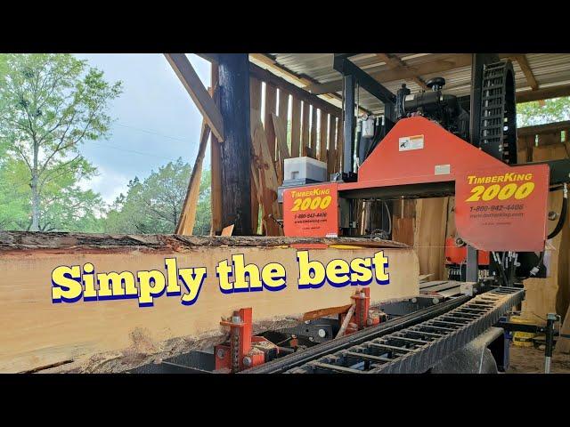 Timberking 2000 fully hydraulic diesel sawmill, 400 hr review