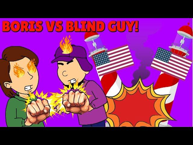 Boris Wrestles Purple Blind Guy And Gets Ultimate Punishment Day/Grounded!