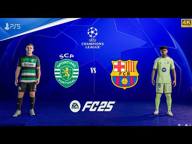 FC 25 - Barcelona Vs Sporting CP - Ft.Gyökeres,Yamal | UEFA UCL 24/25 FINAL | PS5™ [4K60]