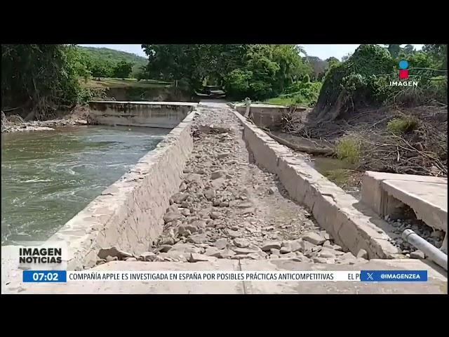 Creciente del río destruye puente en Huejutla, Hidalgo | Noticias con Francisco Zea