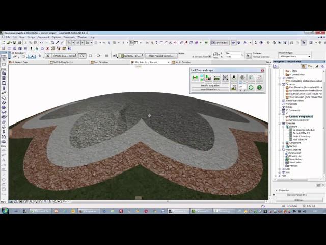 Create landscape hill and calculate cost on ARCHICAD with LabPP Landscape