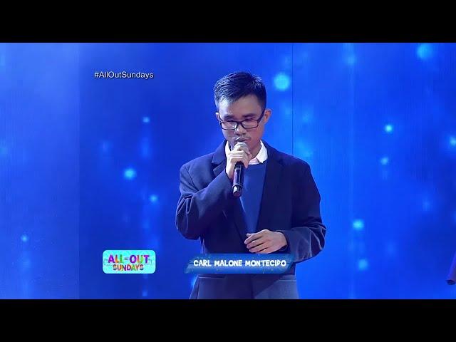 Carl Malone Montecido performs his viral song "Too Good at Goodbyes" | ALL OUT SUNDAY