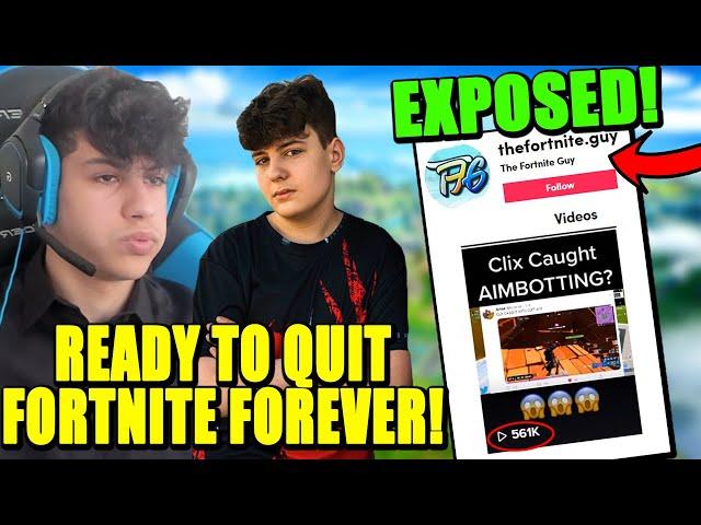 Clix & Ron FURIOUS at Epic for RUINING FNCS! "WORST GAME EVER" Viral TikTok EXPOSED Copying me!