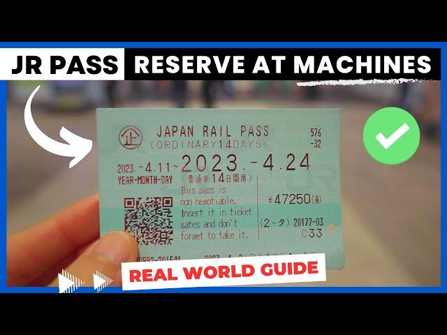 Japan Rail Pass | JR PASS Shinkansen RESERVATION | How to reserve a seat AT MACHINES | Travel Tips