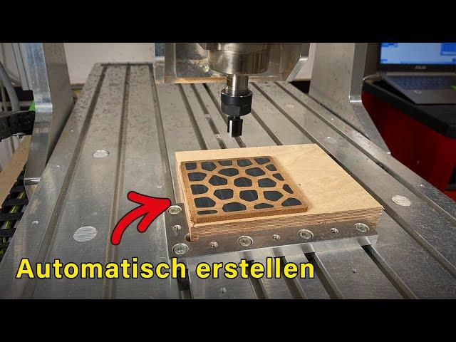 Organische Muster mit DIY CNC fräsen - Komplettanleitung mit Fusion 360 | Voronoi-Generator