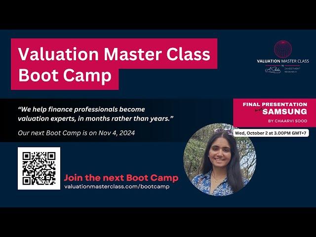 Valuation of Samsung - Valuation Master Class Professional