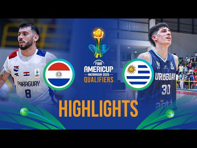 Paraguay   vs Uruguay   | Highlights | FIBA AmeriCup 2025 Qualifiers