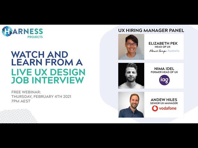 Learn from a live UX Design job interview demonstration