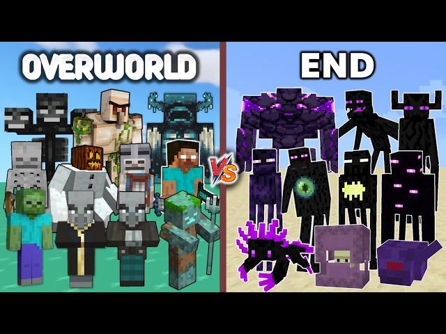 OVERWORLD vs END - Minecraft Mob Battle