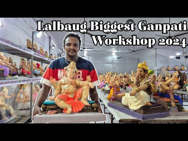 #lalbaug Biggest Ganapati Workshop shop| Siddhi vallabha Art's Workshop 2024