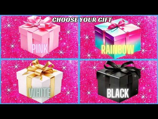 Choose YOUR Gift..! Pink, Rainbow, White and Black edition 4 Giftbox challenge