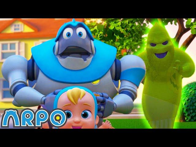 Where Are the GHOSTS Hiding?! | ARPO Robot Cartoons for Kids | Fun Family Videos | Haunted House
