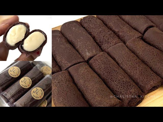 KULITNYA LENTUR ANTI SOBEK‼️ RESEP DADAR GULUNG COKLAT ISI VLA SUSU super CREAMY BANGET