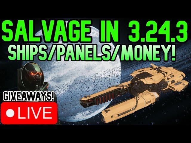 🟥LIVE STAR CITIZEN GIVEAWAYS!🟥+ GIVING 7 SHIPS AWAY!🟥!Giveaway For Context!🟥SALVAGE TODAY!🟥