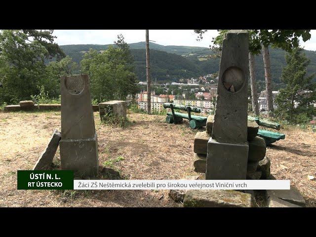ÚSTÍ  N. L.:  Žáci ZŠ Neštěmická zvelebili pro širokou veřejnost Viniční vrch