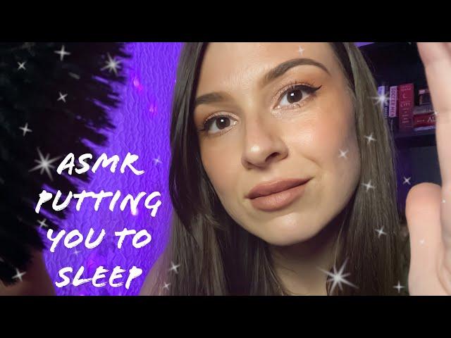 ASMR | Putting you to Sleep  Personal Attention, Face Massage & Hair Brushing