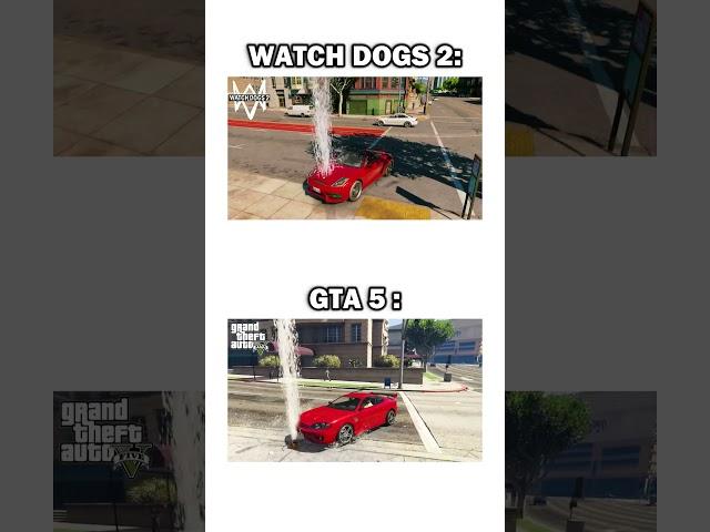 WATCH DOGS 2 VS GTA 5 HYDRANT PHYSICS #pcbuild #pc #pcgaming #gamingpc #gpu #graphics #graphicscard