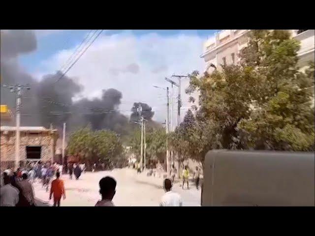 Smoke seen billowing in aftermath of massive explosion in Beledweyne, Somalia