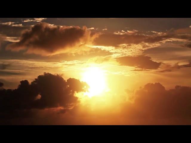 Sunrise Golden Clouds Time Lapse   Royalty Free HD Stock Video Footage