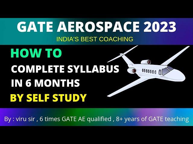 How to prepare for GATE Aerospace Engineering in 6 months complete preparation by concept library