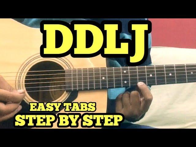 DDLJ Guitar Tabs/Lead Lesson | SINGLE STRING | Tujhe Dekha To ye Jana Sanam | Easy Beginner Songs