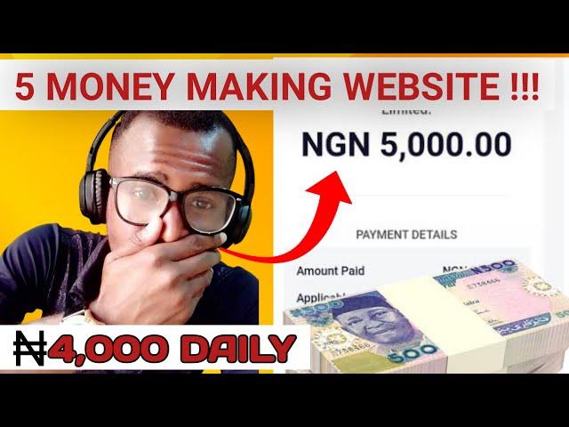 This 5 site pays me 4k daily straight to my  bank account  /how to make money online in Nigeria