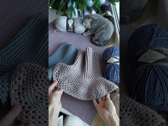 #shorts #красивая манишка крючком