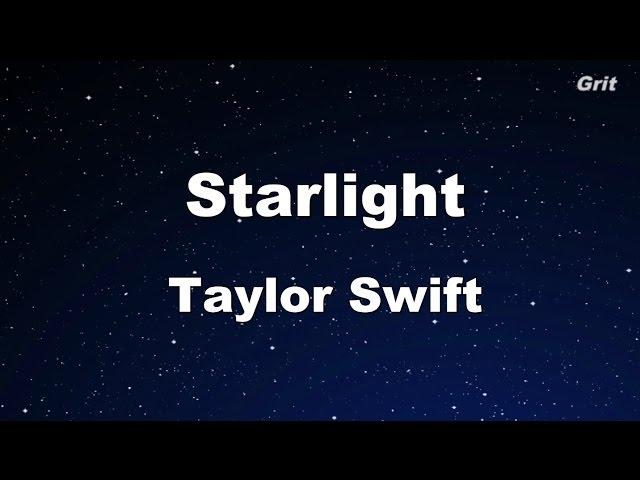 Starlight - Taylor Swift Karaoke【No Guide Melody】