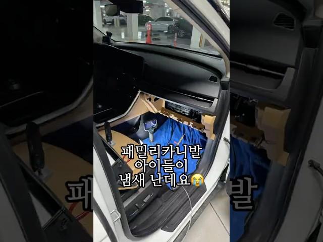 필터를 갈아도 냄새가 안없어지면 깊숙한 곳에 있는 오염에서 나는 냄새입니다‍ #에바클리닝 #일상 #자동차에어컨청소 #에바크리닝 #카니발