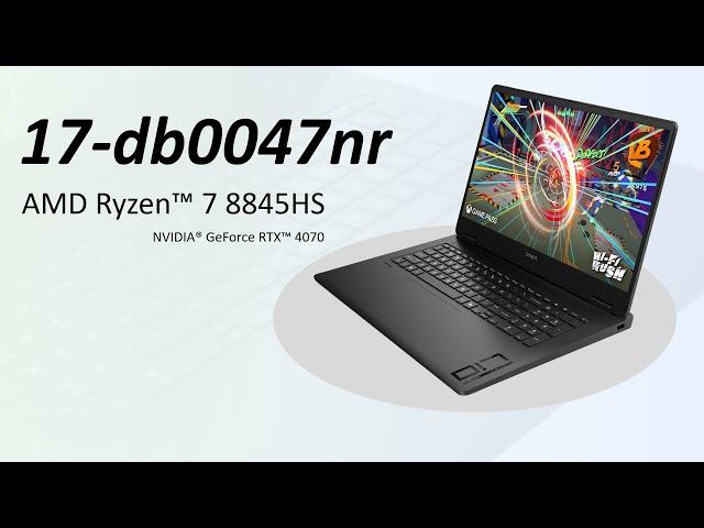 HP OMEN Gaming Laptop 17-db0047nr, AMD Ryzen 7 8845HS, 16 GB RAM, 1TB SSD, New HP Gaming Laptop 2024