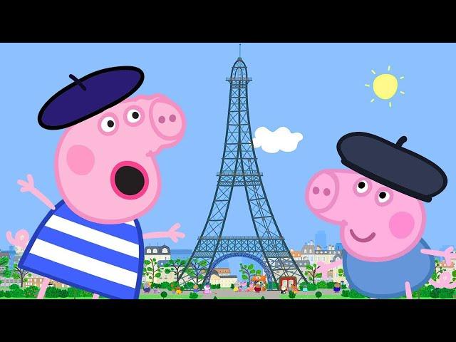 Peppa Pig Goes to Paris  Peppa Pig Official Family Kids Cartoons