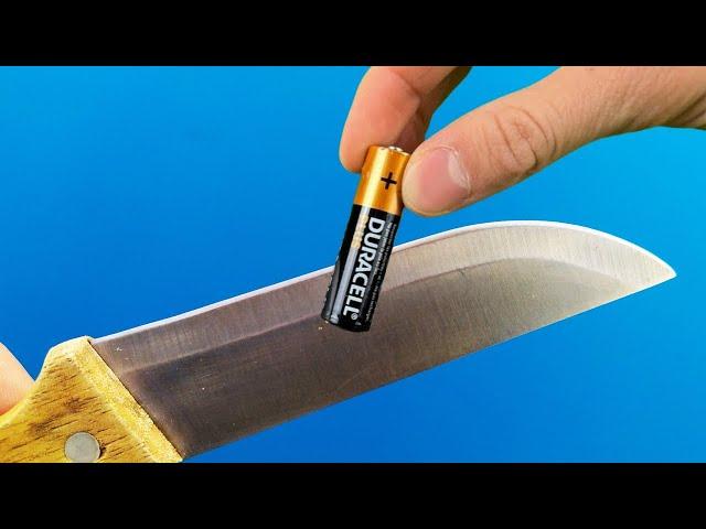 Easy Way To Sharpen A Knife Like A Razor Sharp ! Amazing idea