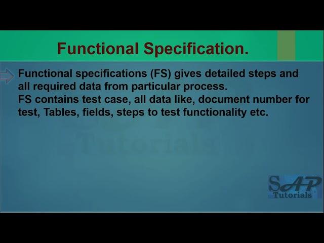 35.1) Z Report, GAP and Functional Specification in SAP MM. #sap #sapmm #sapmaterialmanagement