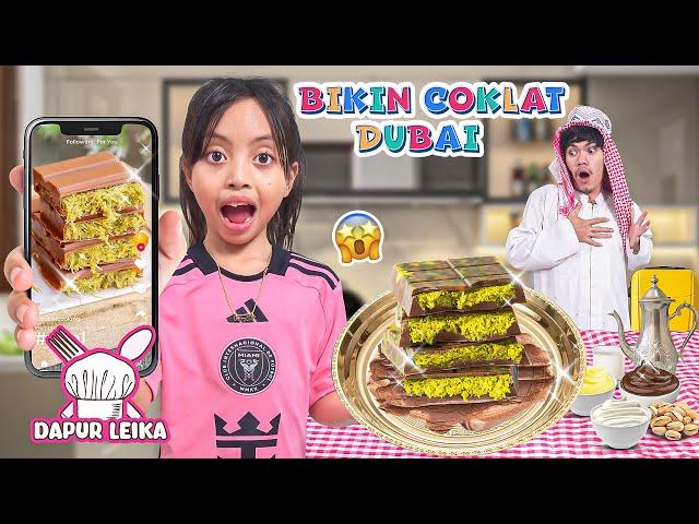 LEIKA AND TOMPEL MAKING THE VIRAL DUBAI CHOCOLATE!  FUNNY KIDS CHALLENGE