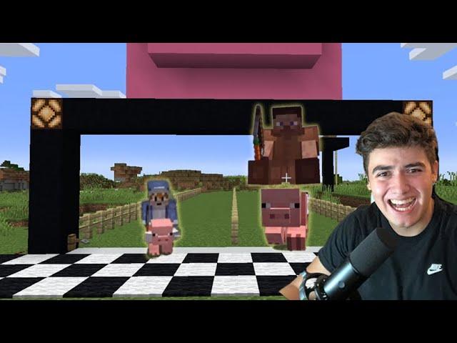 MINECRAFT PIG RACE WITH AXELGREENEYES!