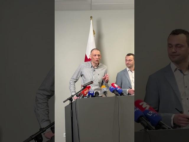 Выступление Сергея Тихановского на пресс-конференции в Вильнюсе #беларусь #тихановская