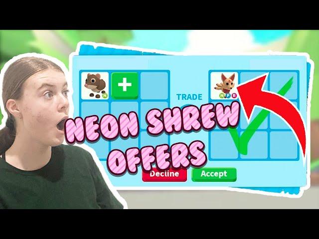 What Is A NEON Shrew Worth In Roblox Adopt Me? *Insane Offers* Neon Shrew Worth 2022